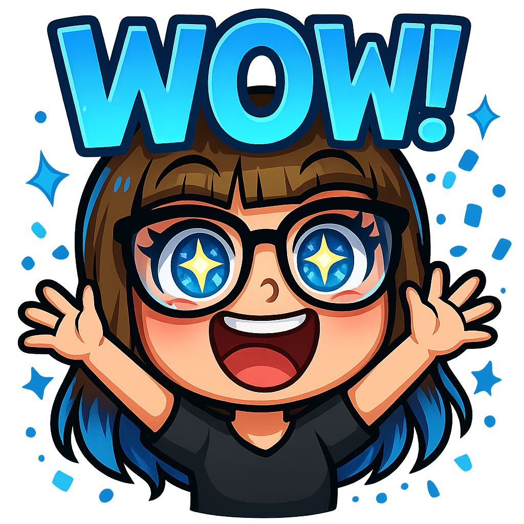 Custom Twitch emote maker example showing adorable animal character